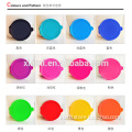 custom make well design round shape candy color silicone mirror wallet